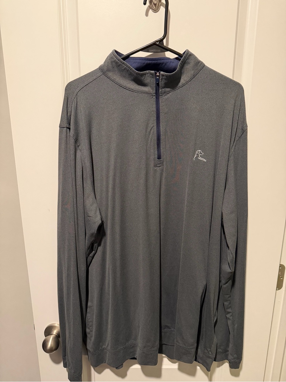 Rhoback Performance Q-Zip - The Mason (Grey/Fleet Navy) - XXL